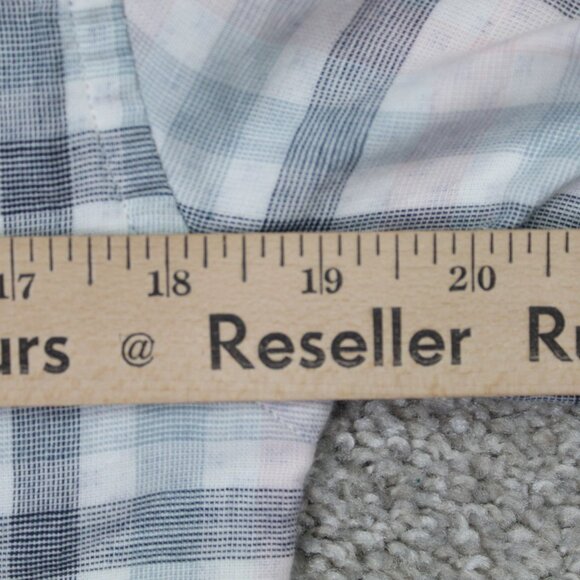 Banana Republic Untucked Shirt NWT Mens XS White/Pink/Blue Slim Fit L/S Cotton - Picture 13 of 15